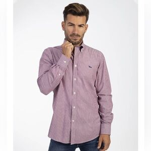 Harmont & Blaine Men's Purple Striped Button Down Shirt size XXL